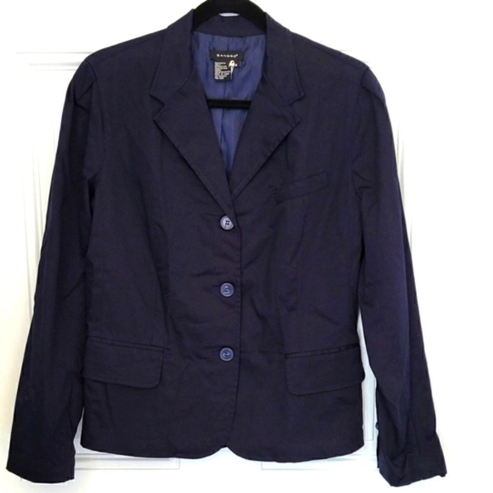 Sandro Vintage Navy Blue blazer size M - Picture 2 of 10